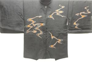 流水模様一ツ紋絵羽織